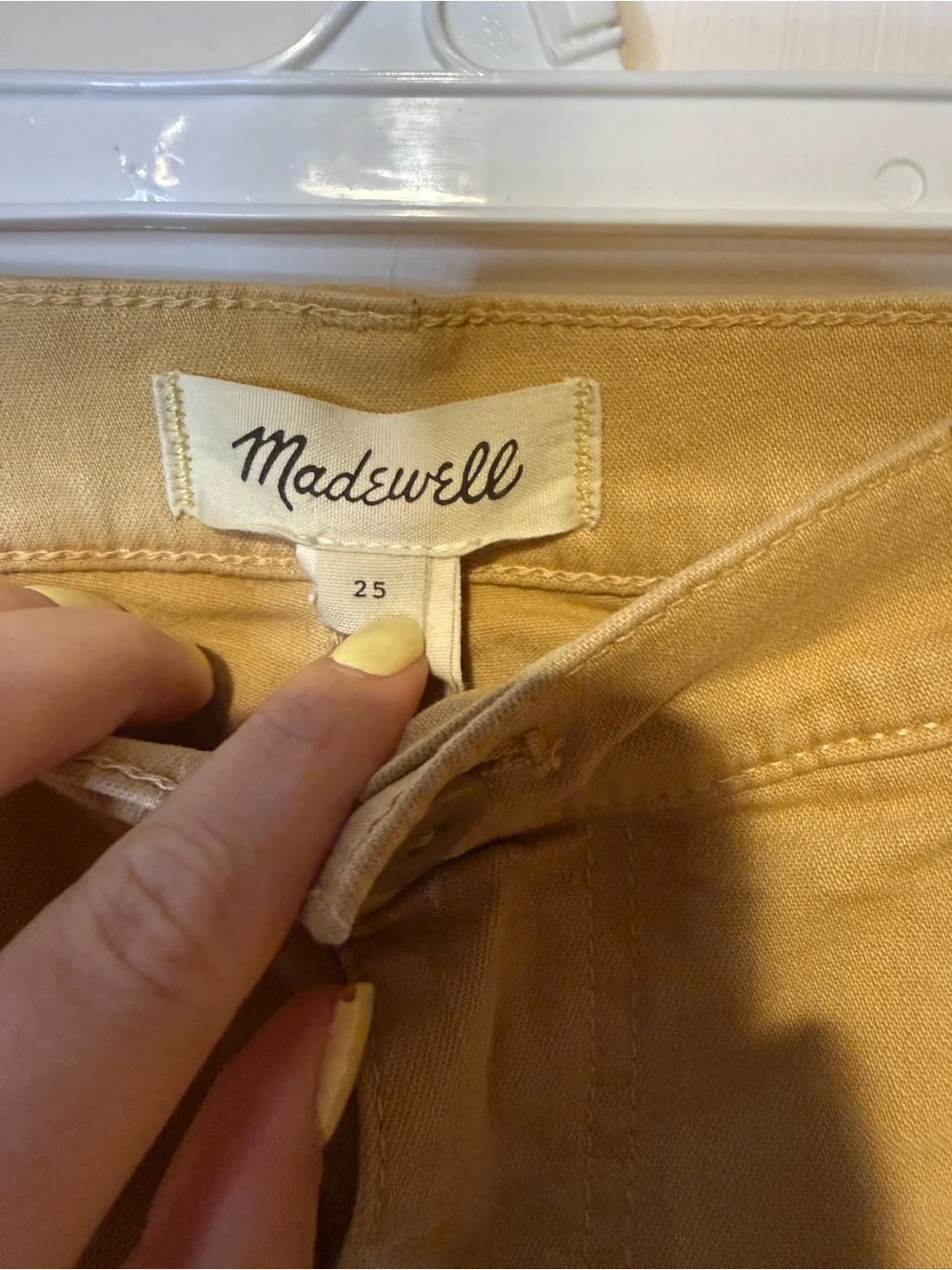 Madewell The Perfect Vintage Wide-Leg Pant in Desert Dune Tan Khaki Sz 25 - Picture 6 of 10